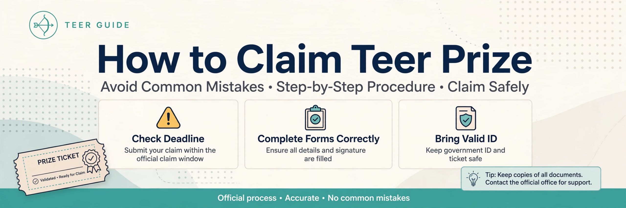 How to claim teer prize avoiding common mistakes