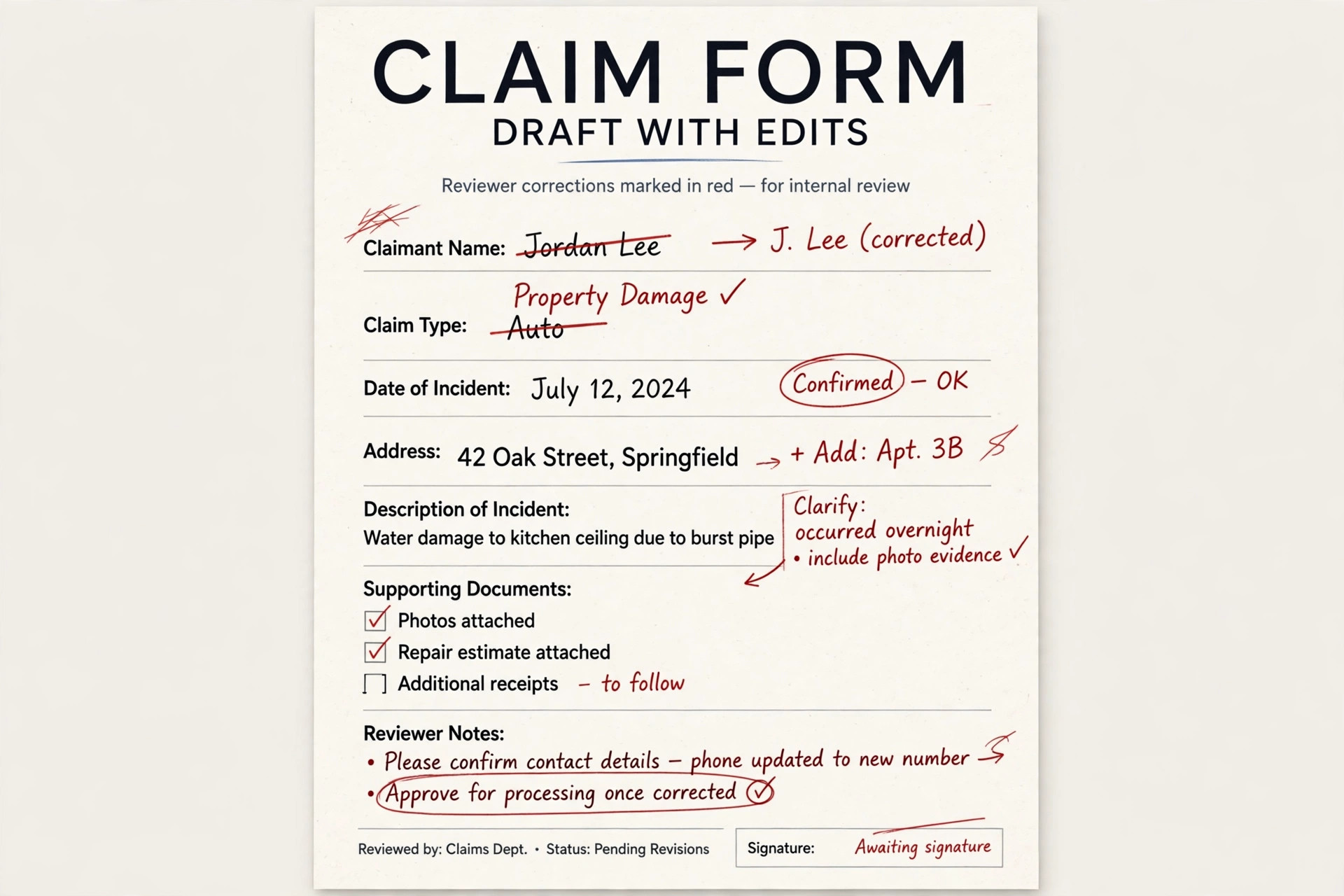 Teer prize claim form errors to avoid