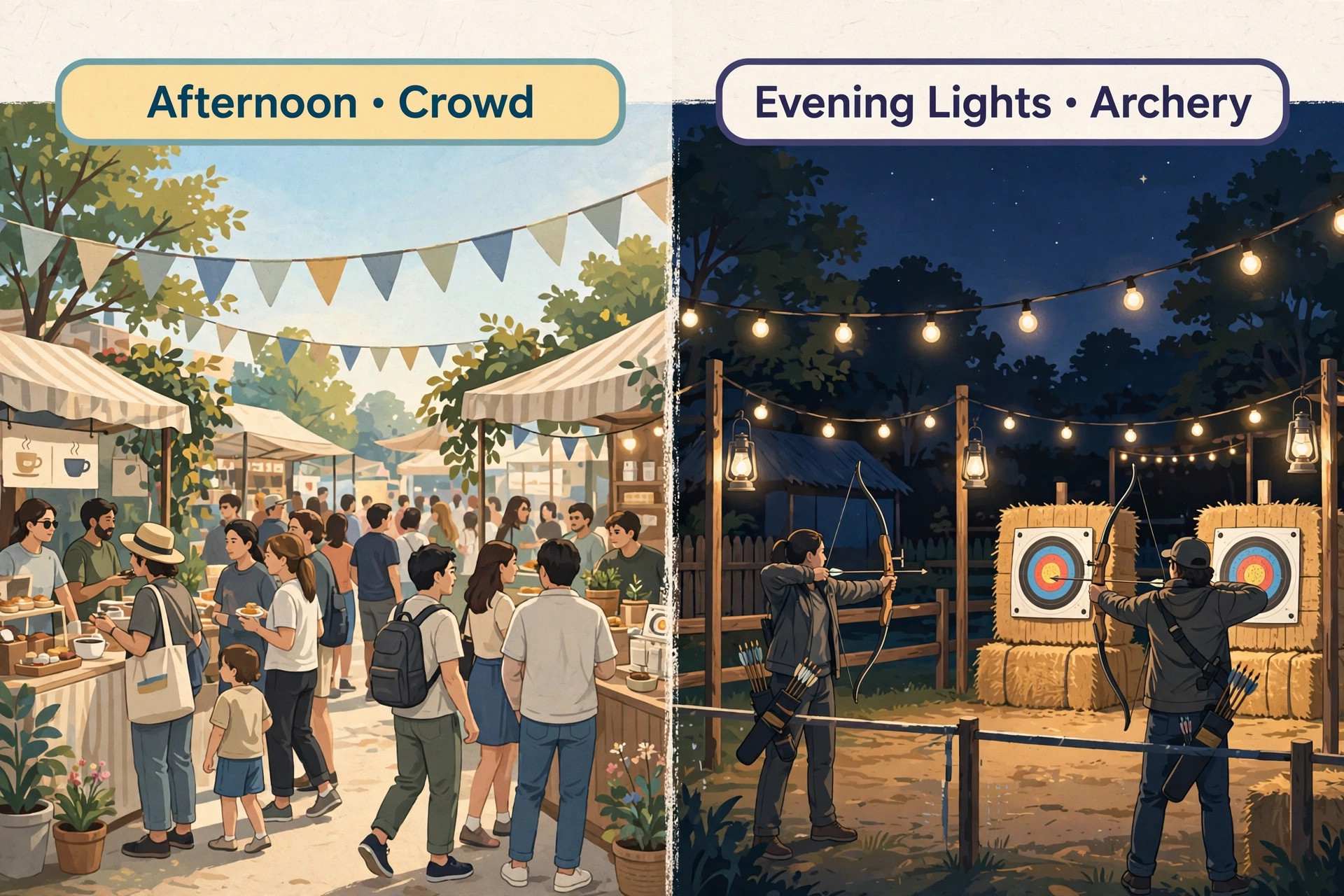Night teer result versus afternoon teer session comparison