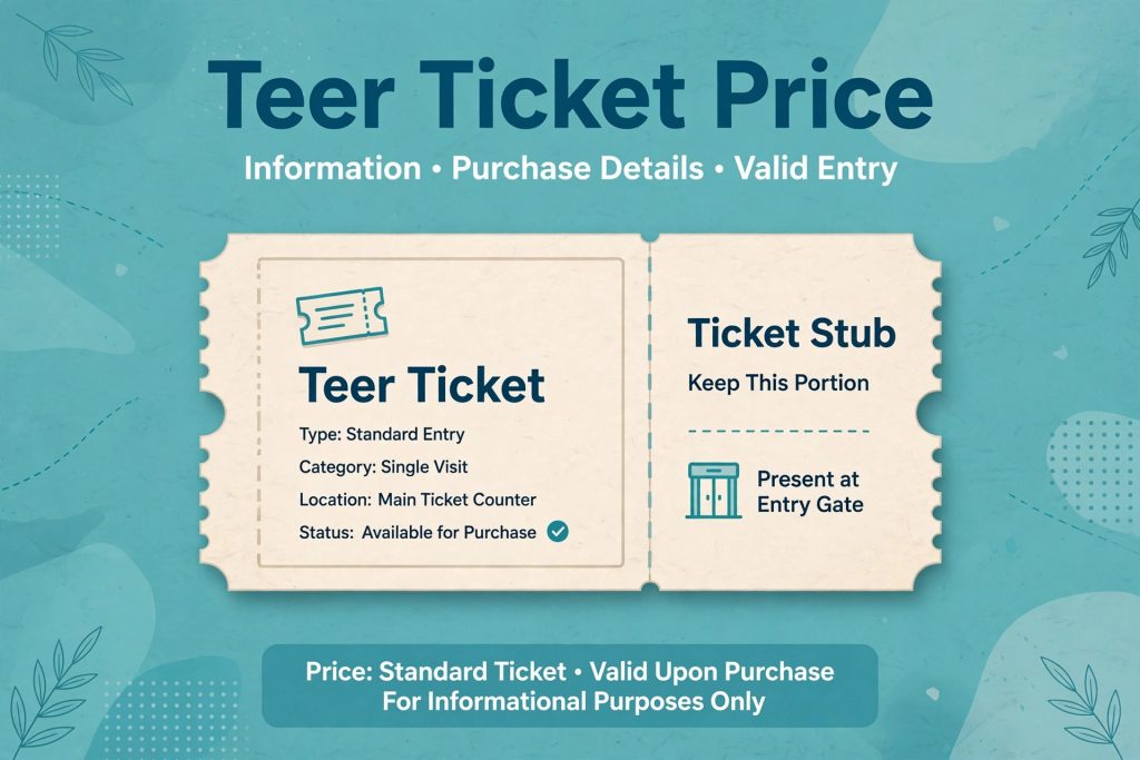 Teer Ticket Price - Counter Cost and Prize Guide